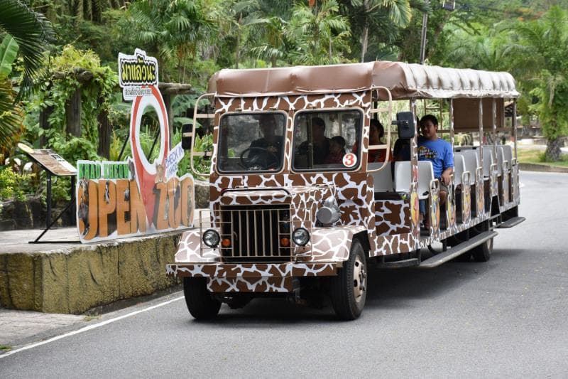รถบริการนำเที่ยวชมสวนสัตว์
